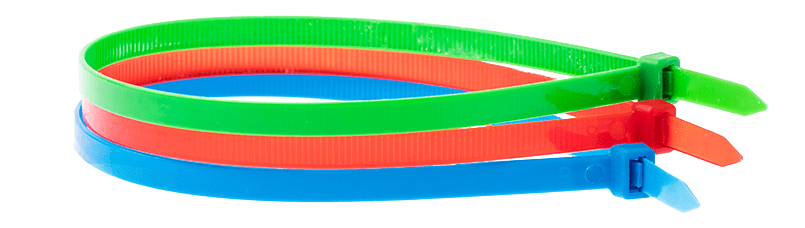 cable ties isolated